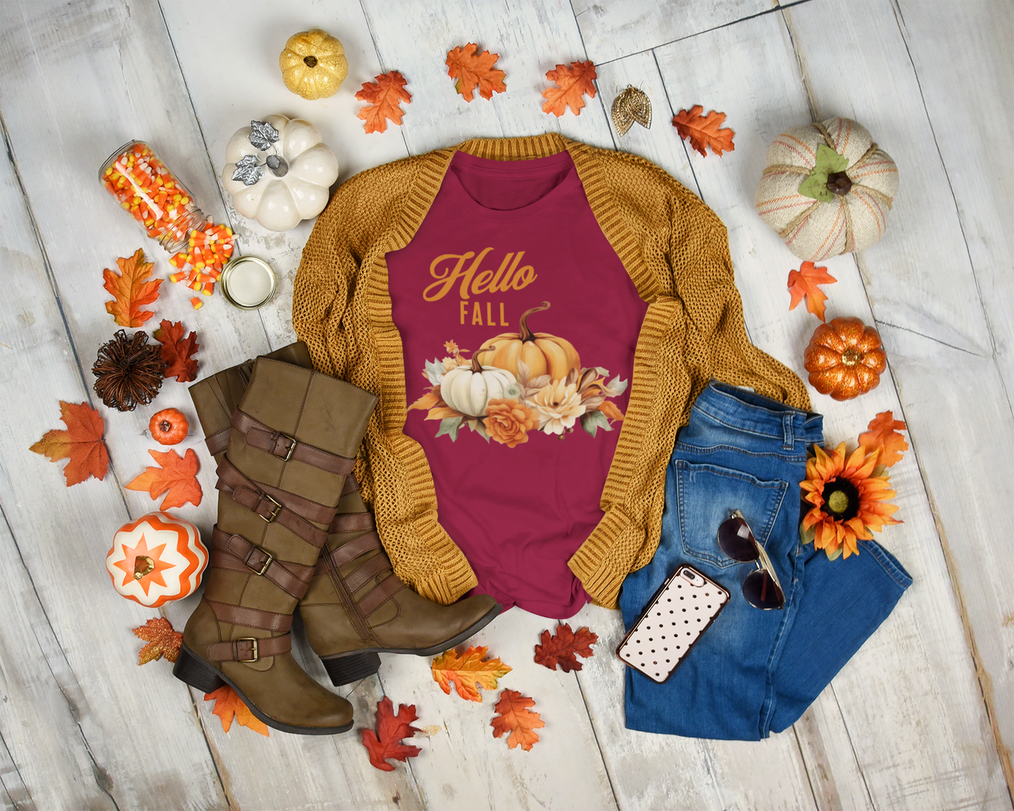 Hello Fall Pumpkin