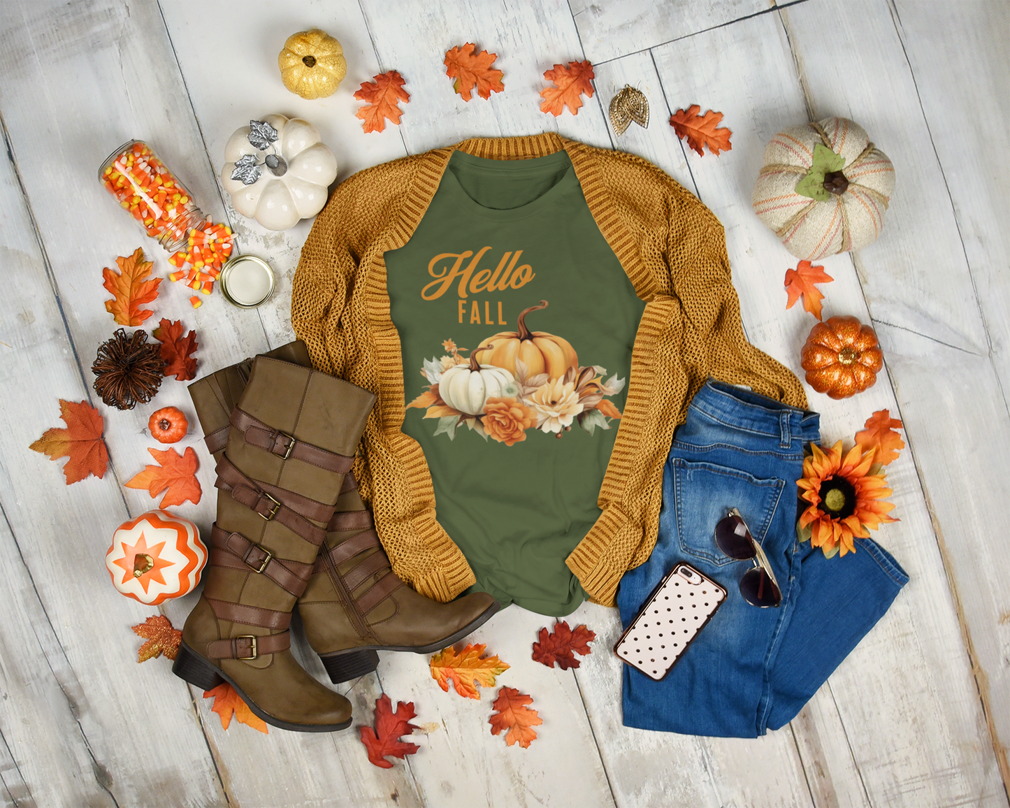 Hello Fall Pumpkin