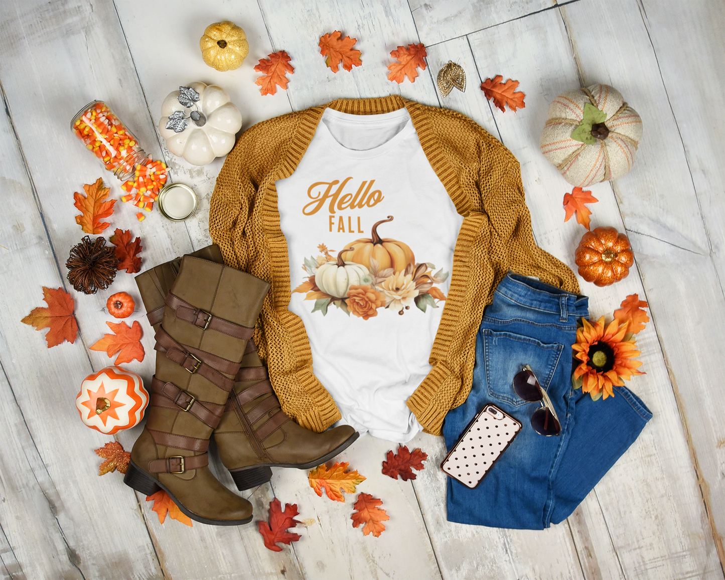 Hello Fall Pumpkin