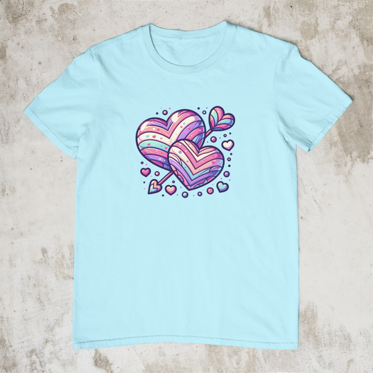 Double Pastel Hearts T-Shirt