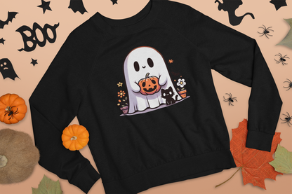Ghost Holding Pumpkin