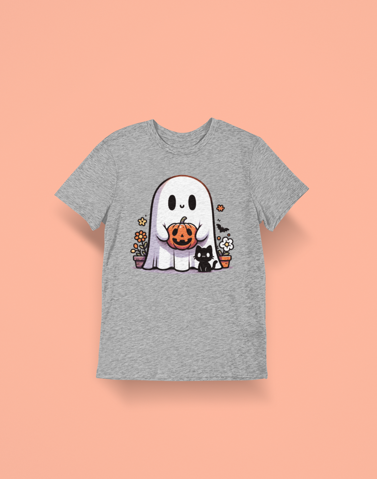 Ghost Holding Pumpkin