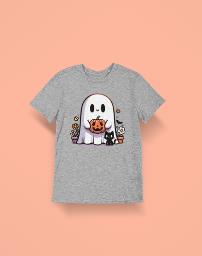 Ghost Holding Pumpkin