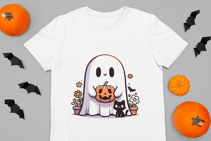 Ghost Holding Pumpkin